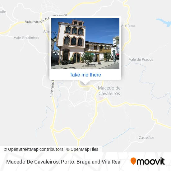 Macedo De Cavaleiros map