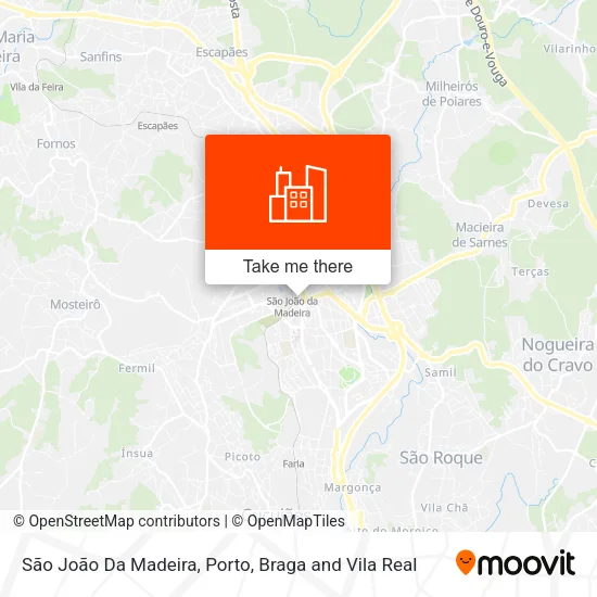 São João Da Madeira map