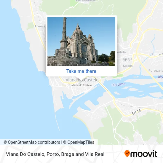 Viana Do Castelo map