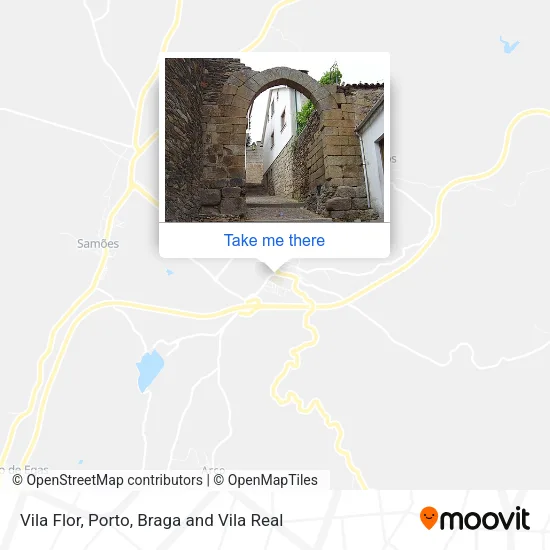 Vila Flor map