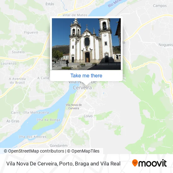 Vila Nova De Cerveira map