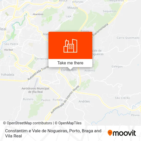 Constantim e Vale de Nogueiras map