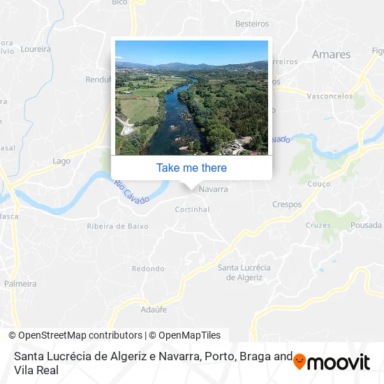 Santa Lucrécia de Algeriz e Navarra map
