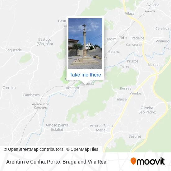 Arentim e Cunha map