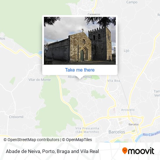 Abade de Neiva map