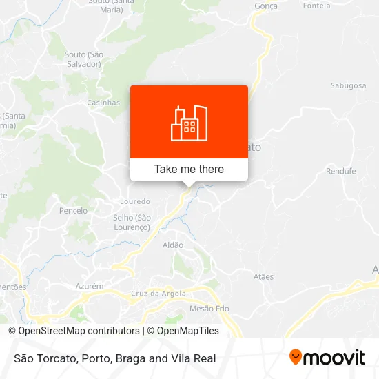 São Torcato map
