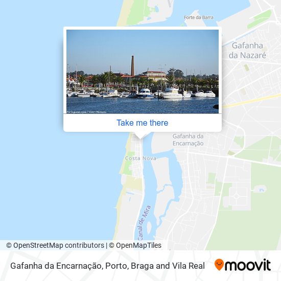 Gafanha da Encarnação mapa