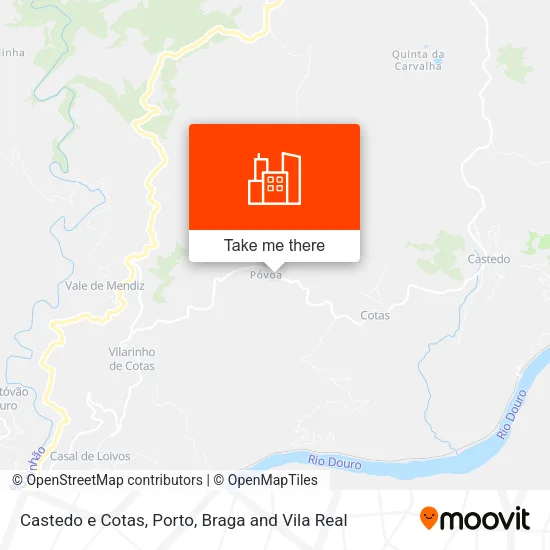 Castedo e Cotas map