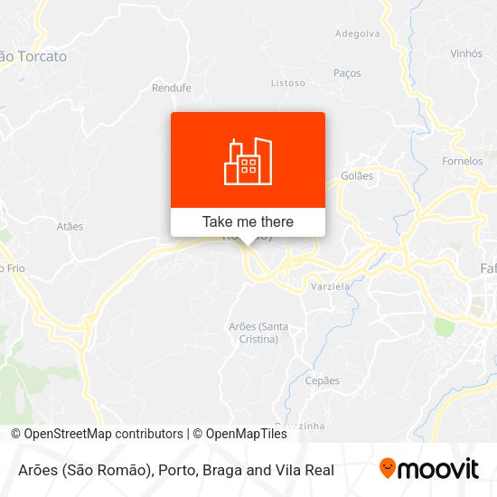 Arões (São Romão) map
