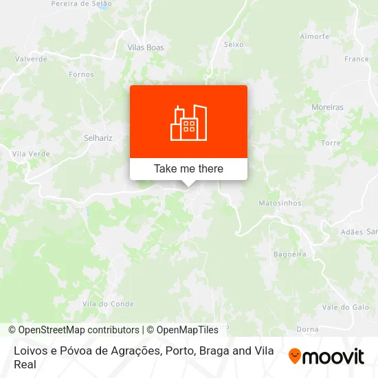 Loivos e Póvoa de Agrações map
