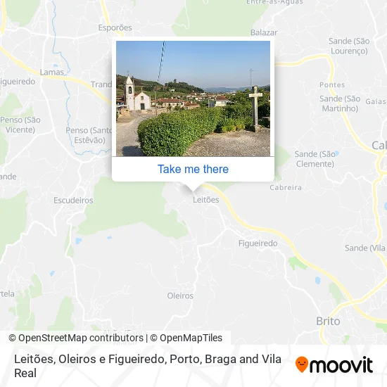 Leitões, Oleiros e Figueiredo map