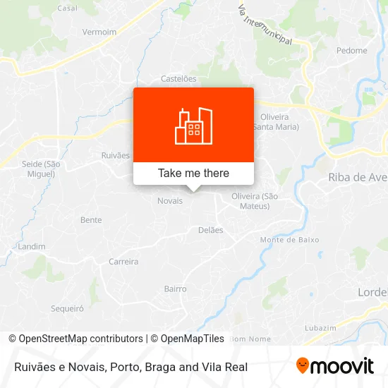 Ruivães e Novais map