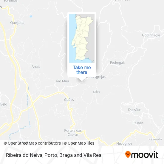 Ribeira do Neiva map