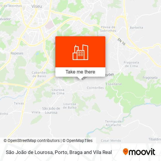 São João de Lourosa map