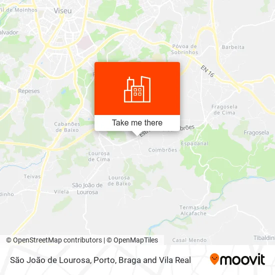São João de Lourosa map