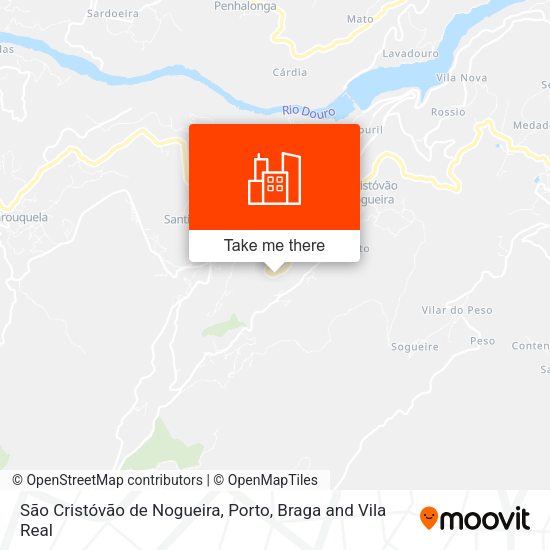São Cristóvão de Nogueira map