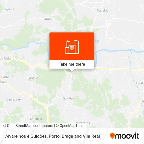 Alvarelhos e Guidões map