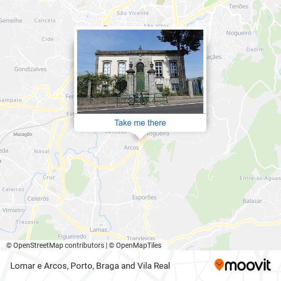 Lomar e Arcos map