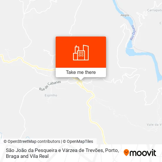 São João da Pesqueira e Várzea de Trevões map