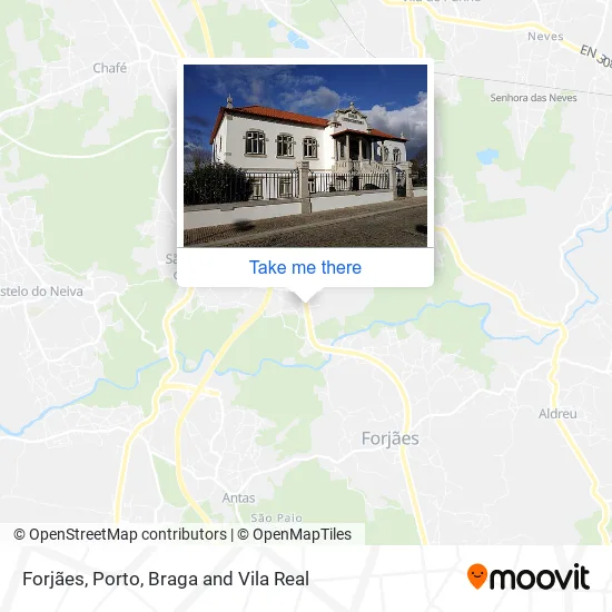 Forjães map