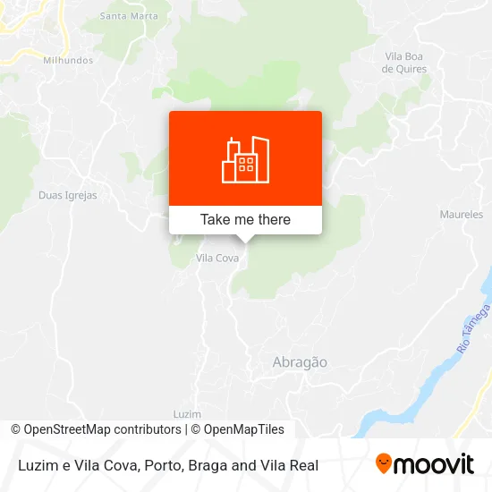 Luzim e Vila Cova map