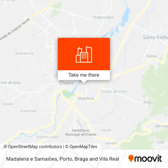 Madalena e Samaiões map
