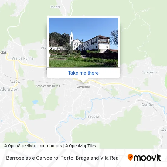 Barroselas e Carvoeiro map