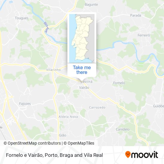 Fornelo e Vairão map