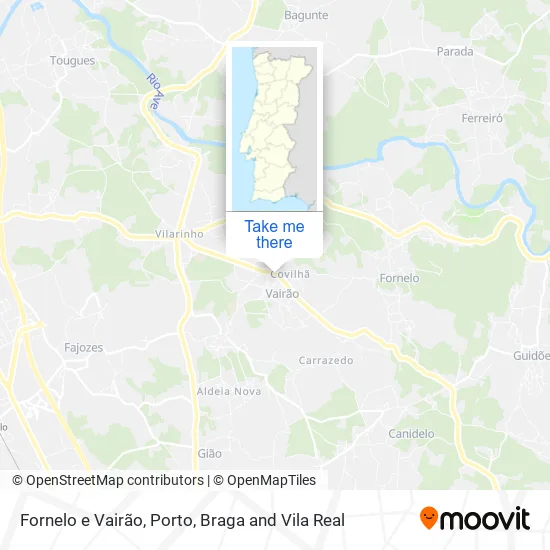 Fornelo e Vairão map