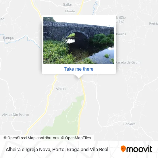 Alheira e Igreja Nova map
