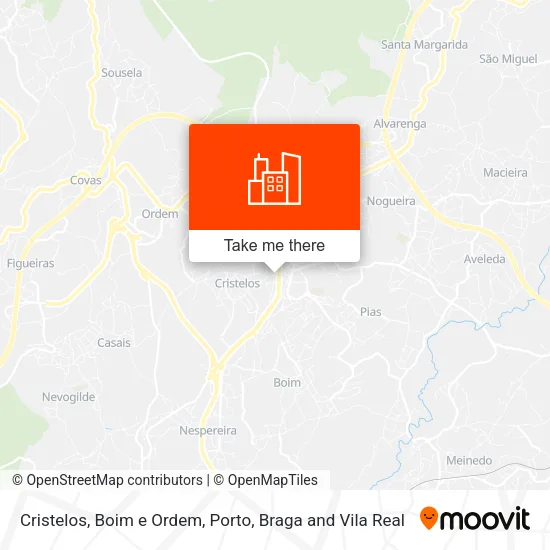Cristelos, Boim e Ordem map
