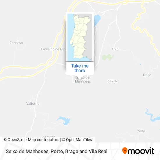 Seixo de Manhoses map