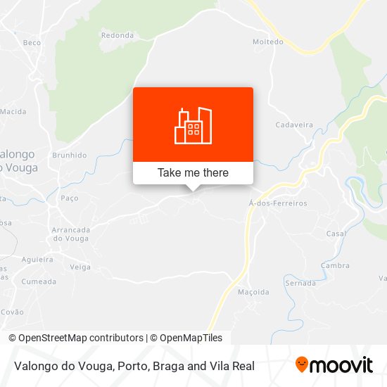 Valongo do Vouga map