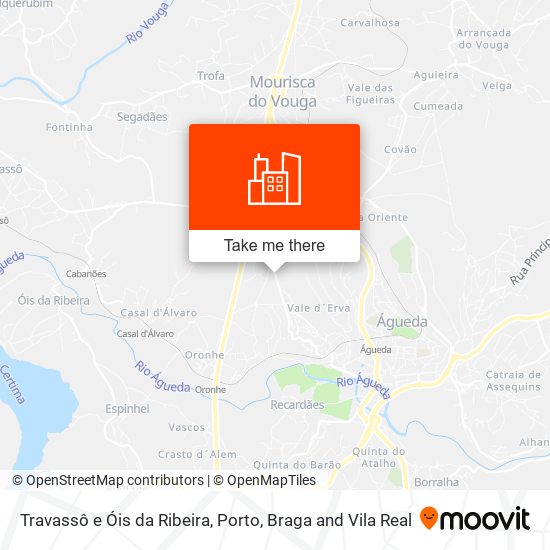 Travassô e Óis da Ribeira map