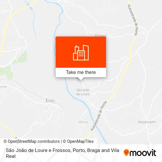 São João de Loure e Frossos map