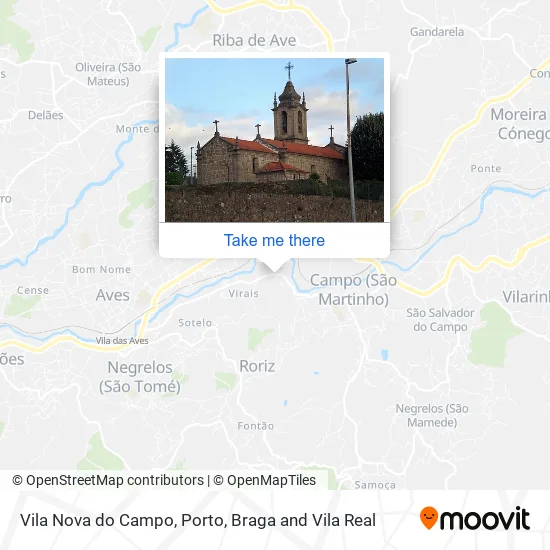 Vila Nova do Campo map