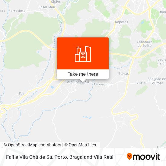 Faíl e Vila Chã de Sá map