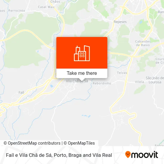 Faíl e Vila Chã de Sá map