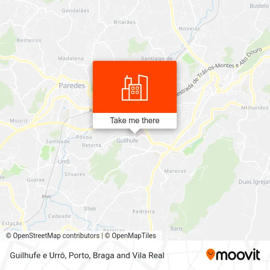 Guilhufe e Urrô map