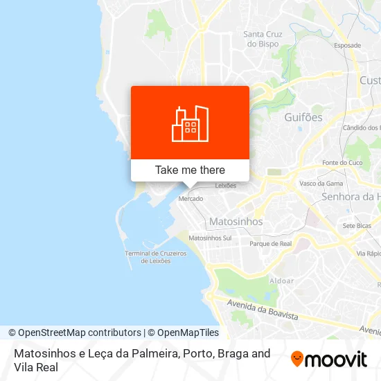 Matosinhos e Leça da Palmeira map