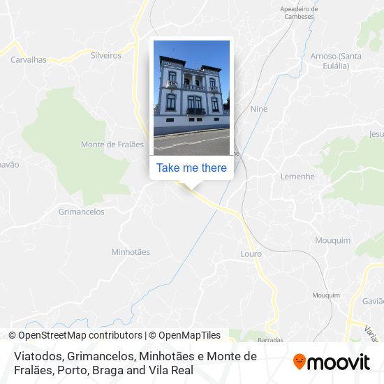 Viatodos, Grimancelos, Minhotães e Monte de Fralães map