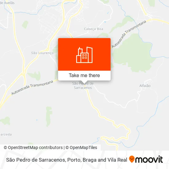 São Pedro de Sarracenos map