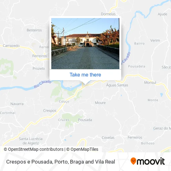 Crespos e Pousada map