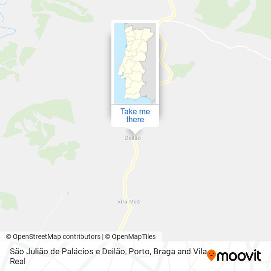São Julião de Palácios e Deilão map