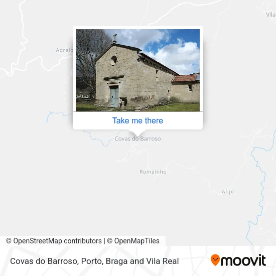 Covas do Barroso map