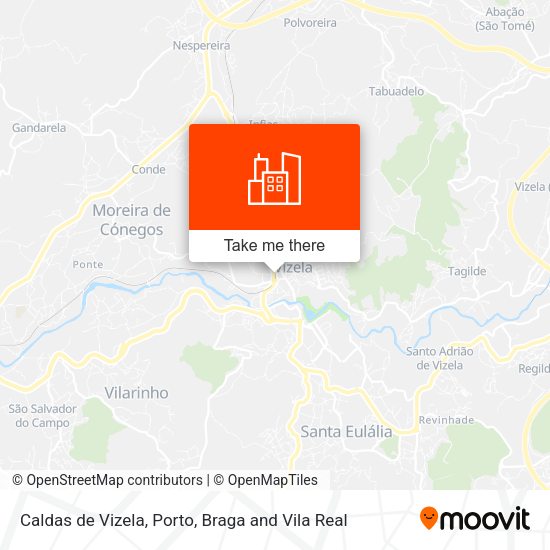 Caldas de Vizela mapa