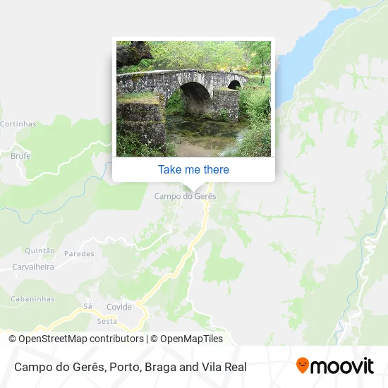 Campo do Gerês map