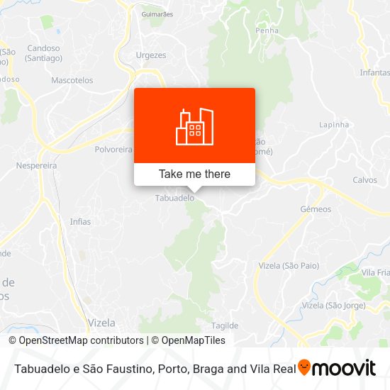 Tabuadelo e São Faustino map