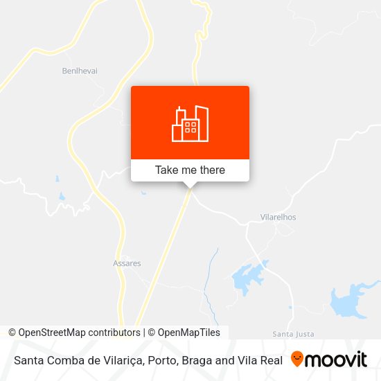 Santa Comba de Vilariça mapa