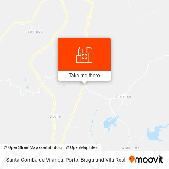 Santa Comba de Vilariça map